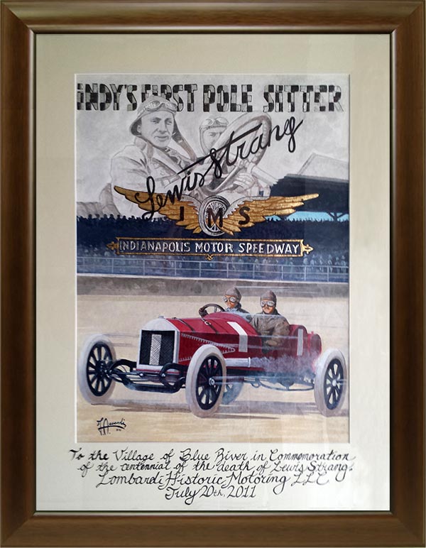 Lewis Stramg framed poster