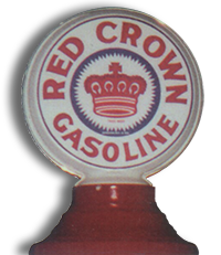 Red Crown Gas Pump Topper