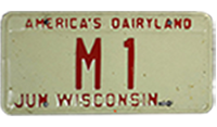 1973 Wisconsin License Plate