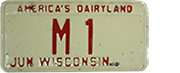 1973 Wisconsin License Plate